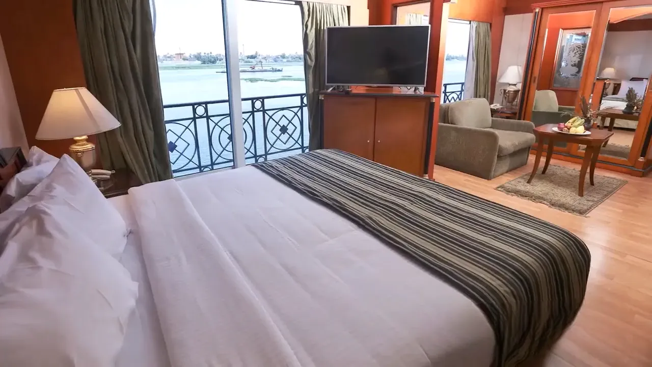 Cabin aboard the MS Emilio Nile Cruise Nile cruise